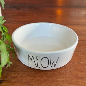 Rae Dunn Artisan Collection Meow ceramic bowl.